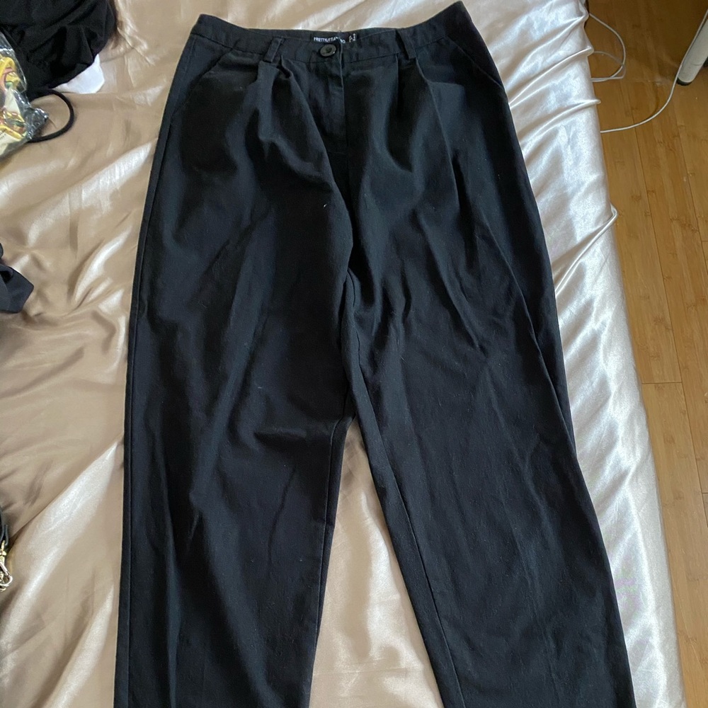PLT high waisted black trousers